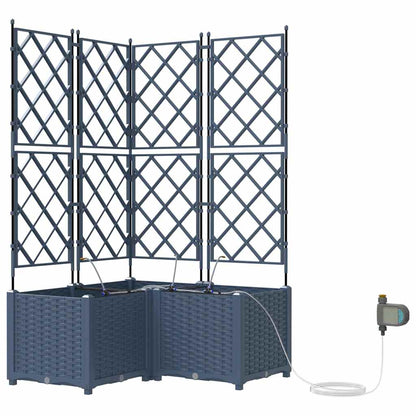 Vasos de Jardim Cinzeto 80 x 80 x 142 cm Aço