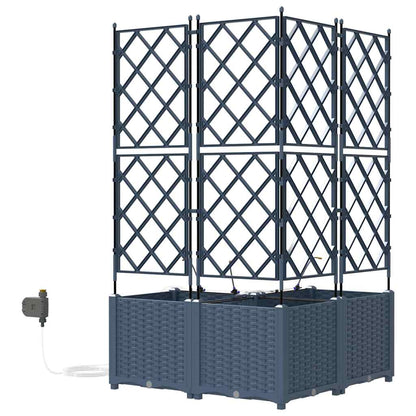 Vasos de Jardim Cinzeto 80 x 80 x 142 cm Aço