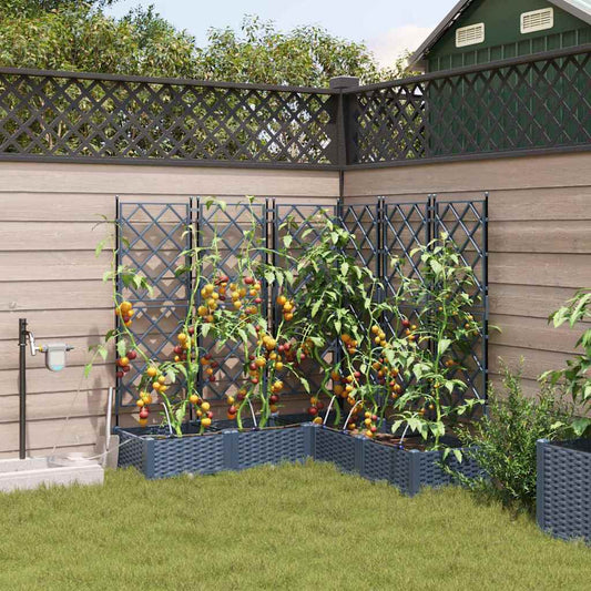 Vasos de Jardim Cinzeto 120 x 120 x 126 cm Aço