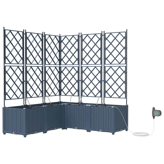 Vasos de Jardim Cinzeto 120 x 120 x 142 cm Aço