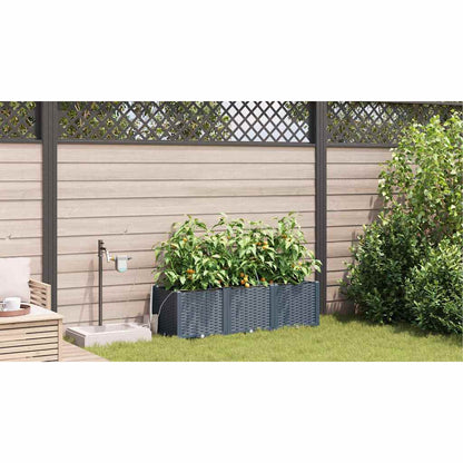 Vasos de Jardim Cinzento-claro 120 x 40 x 37.5 cm Aço