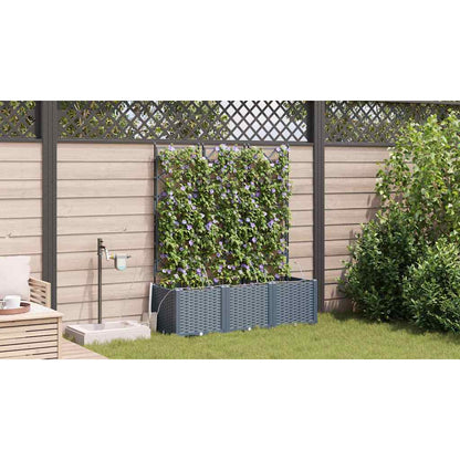 Vasos de Jardim Cinzento-claro 120 x 40 x 142 cm Aço