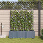 Vasos de Jardim Cinzento-claro 120 x 40 x 142 cm Aço