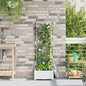 Jardineira com Treliça Branco 40 x 40 x 125.5 cm PP