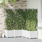 Jardineira com Treliça 5 pcs Branco 120 x 120 x 143 cm PP