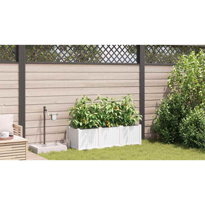 Vasos de Jardim Branco 120 x 40 x 37.5 cm Aço