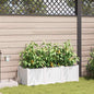 Vasos de Jardim Branco 120 x 40 x 37.5 cm Aço