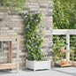 Vasos de Jardim Branco 40 x 40 x 126 cm Aço