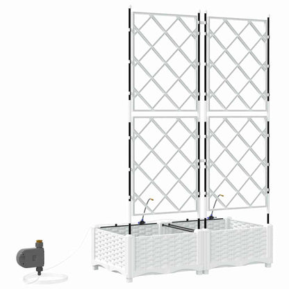 Vasos de Jardim Branco 80 x 40 x 126 cm Aço