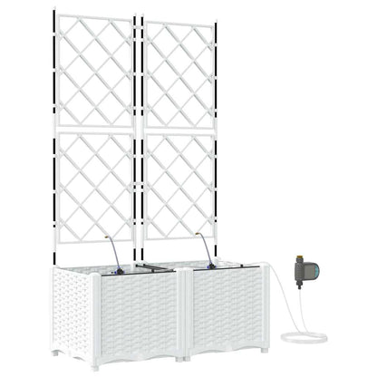 Vasos de Jardim Branco 80 x 40 x 142 cm Aço