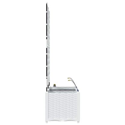 Vasos de Jardim Branco 80 x 40 x 142 cm Aço
