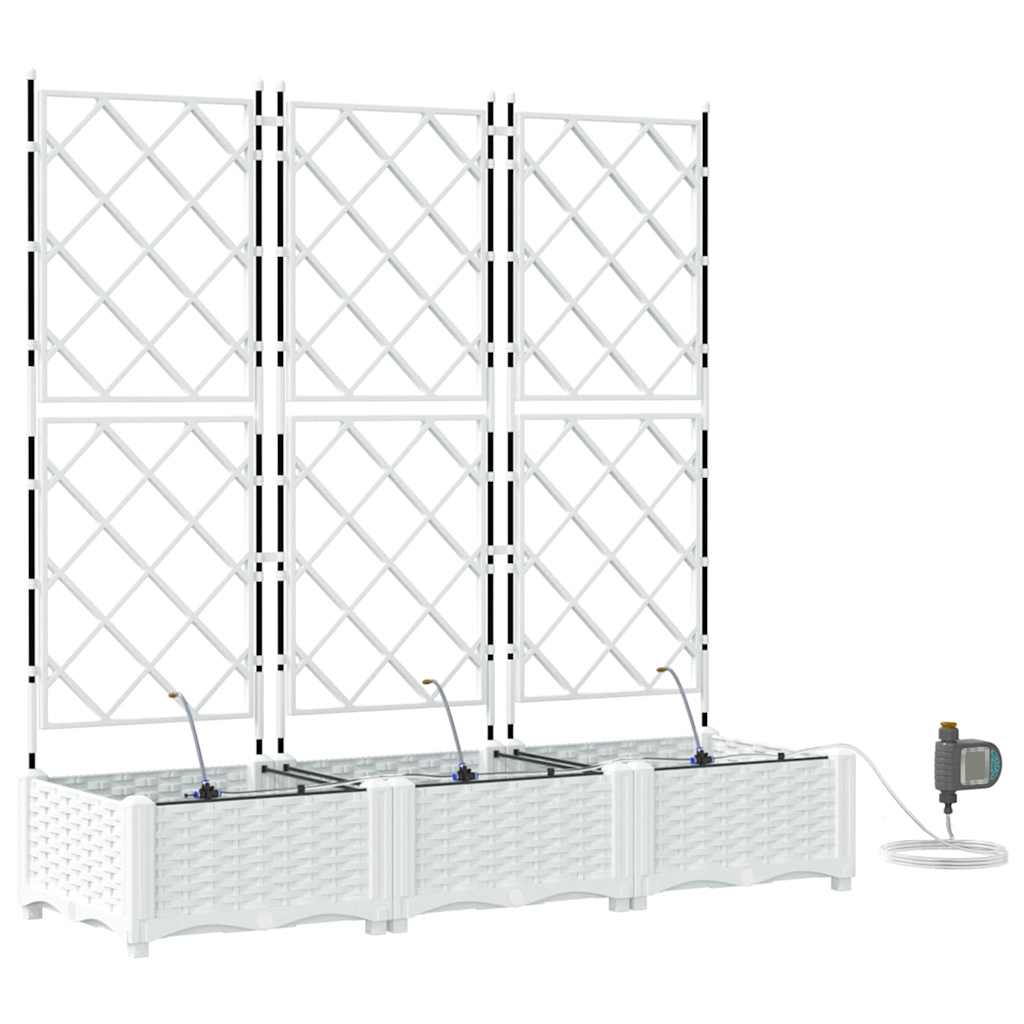 Vasos de Jardim Branco 120 x 40 x 126 cm Aço