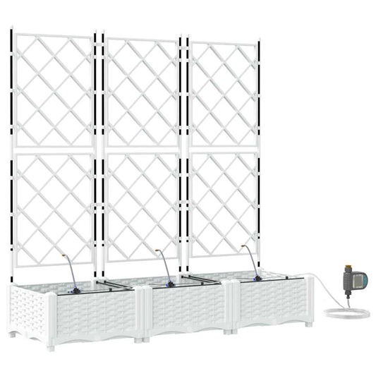 Vasos de Jardim Branco 120 x 40 x 126 cm Aço