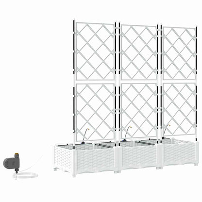 Vasos de Jardim Branco 120 x 40 x 126 cm Aço