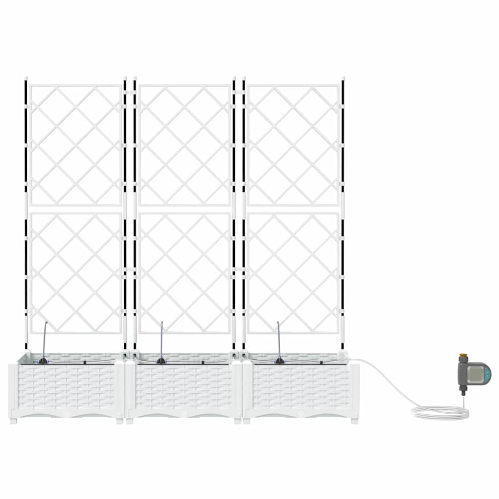 Vasos de Jardim Branco 120 x 40 x 126 cm Aço