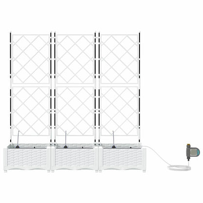 Vasos de Jardim Branco 120 x 40 x 126 cm Aço
