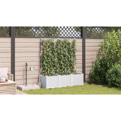Vasos de Jardim Branco 120 x 40 x 142 cm Aço