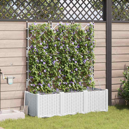 Vasos de Jardim Branco 120 x 40 x 142 cm Aço