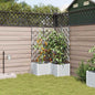 Vasos de Jardim Branco 80 x 80 x 142 cm Aço