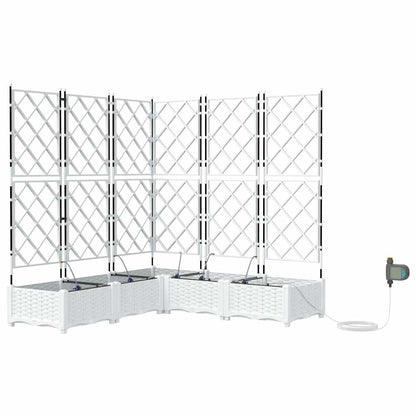 Vasos de Jardim Branco 120 x 120 x 126 cm Aço