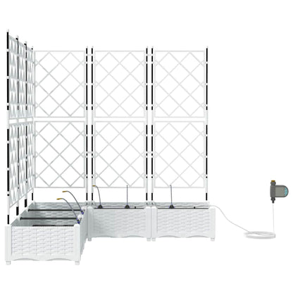 Vasos de Jardim Branco 120 x 120 x 126 cm Aço