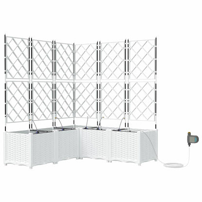 Vasos de Jardim Branco 120 x 120 x 142 cm Aço