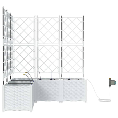 Vasos de Jardim Branco 120 x 120 x 142 cm Aço