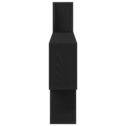 Prateleira de parede 100x15x70 cm deriv. madeira carvalho preto