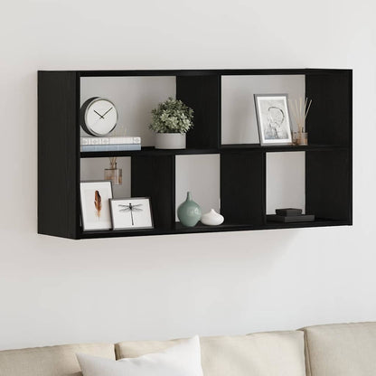 Prateleira de parede 100x25x50 cm deriv. madeira carvalho preto