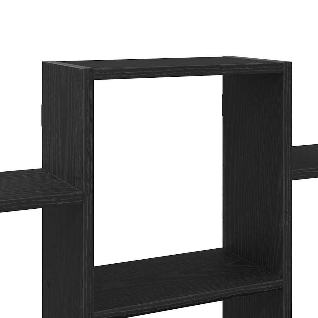 Prateleira de parede 159x18x66 cm deriv. madeira carvalho preto