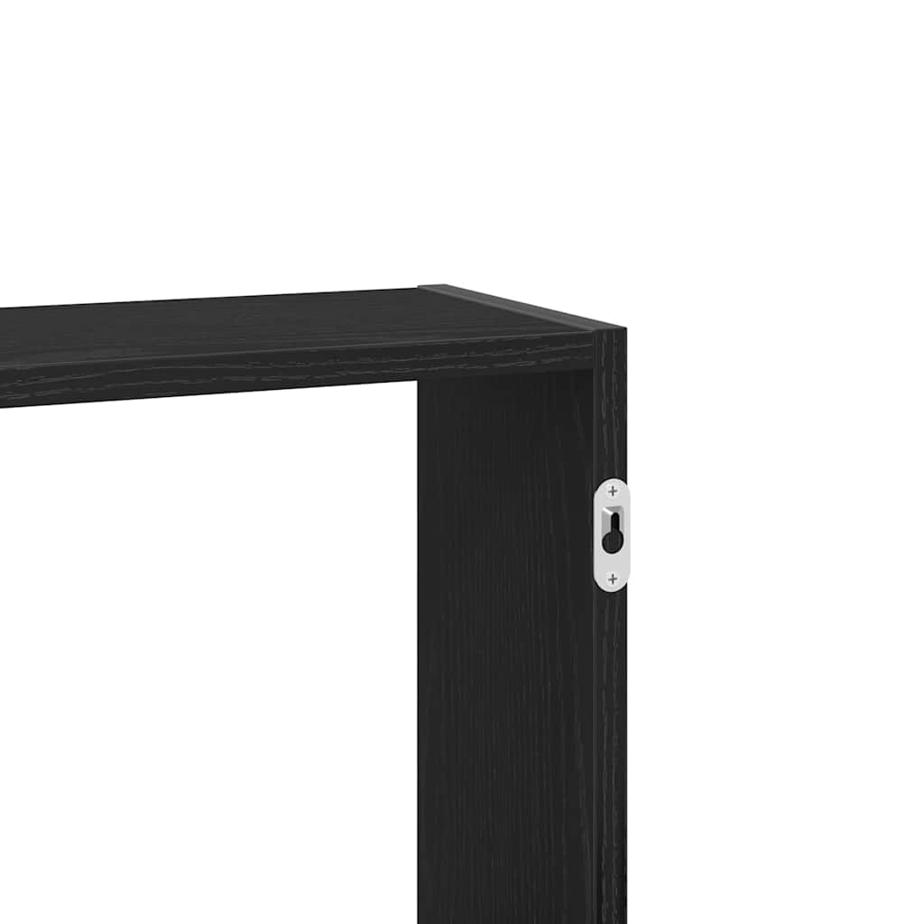 Prateleira de parede 159x18x66 cm deriv. madeira carvalho preto