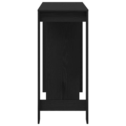 Mesa de bar com prateleira Carvalho Preto 124 x 46 x 103.5 cm