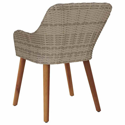 Cadeira de Jardim 2 pcs Preto 55 x 62,5 x 82cm vime PE