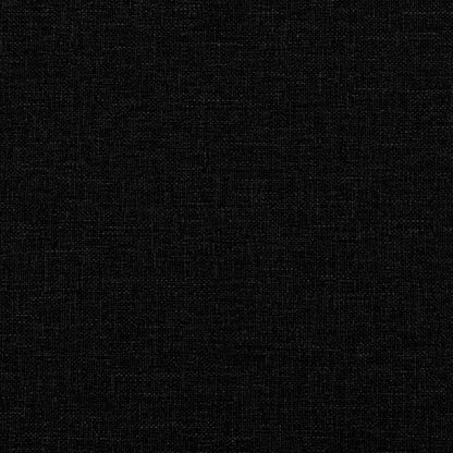 Sofá de Sala de Estar 3 pcs Preto Poliéster