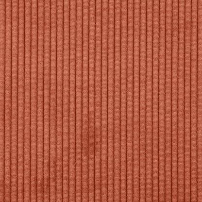 Sofá Laranja Vermelho 250 x 188 x 76 cm Tecido de Veludo Cotele