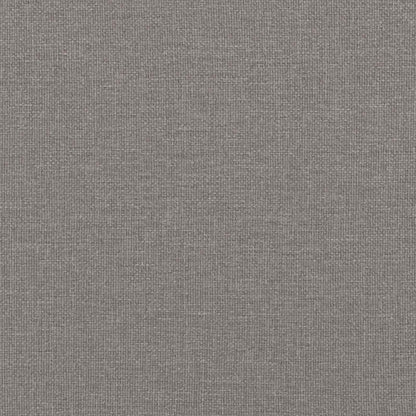 Sofá com almofada 3 pcs Cinzento-acastanhado tecido