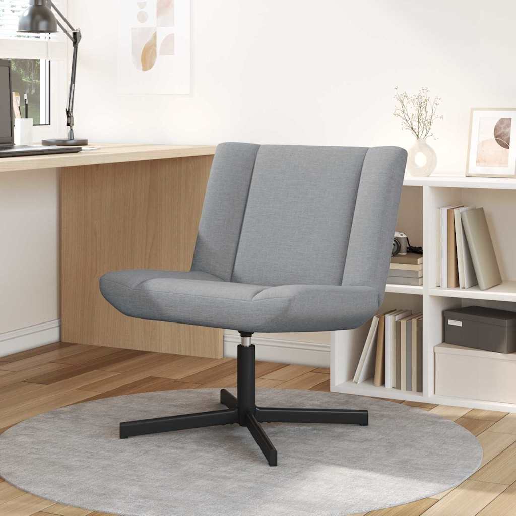 Cadeira giratória Cinzento-claro 63 x 75 x 76 cm tecido