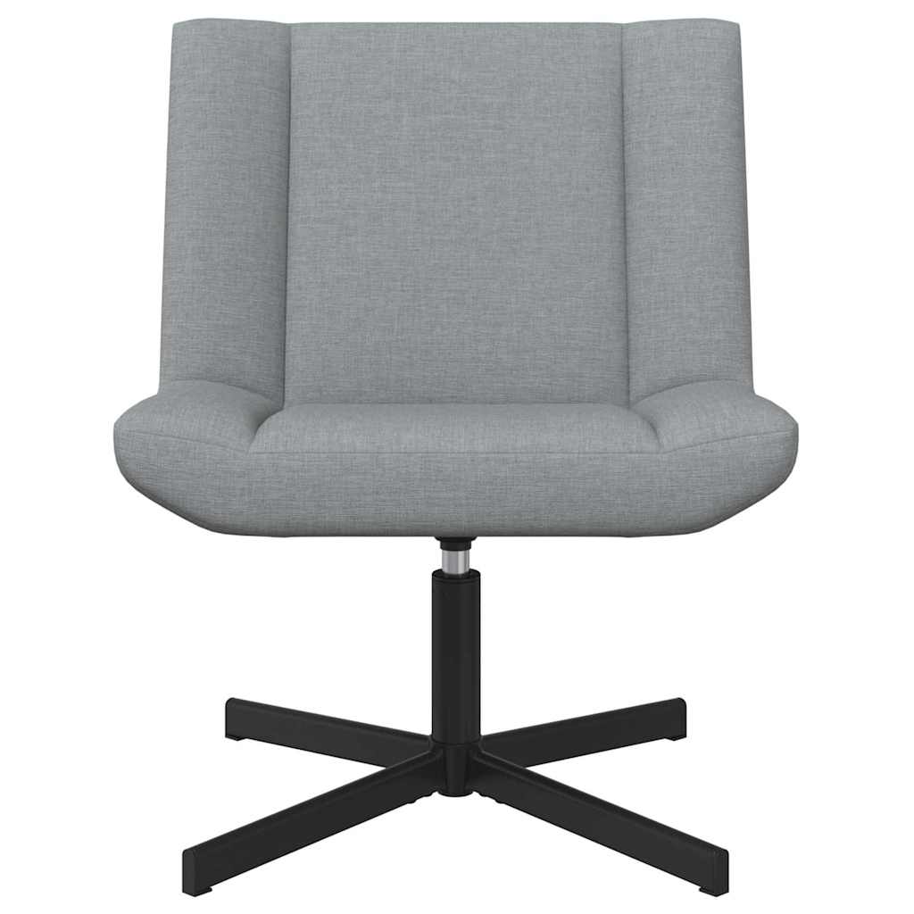 Cadeira giratória Cinzento-claro 63 x 75 x 76 cm tecido