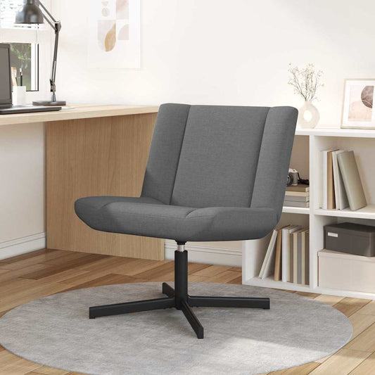 Cadeira giratória Cinza Escuro 63 x 75 x 76 cm tecido