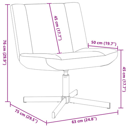 Cadeira giratória Rosa 63 x 75 x 76 cm Pele de Ovelha