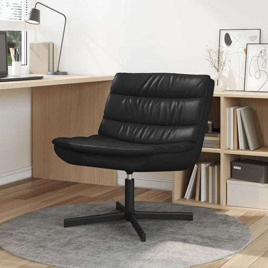 Cadeira giratória Preto 63 x 75 x 76 cm PU Brilhante