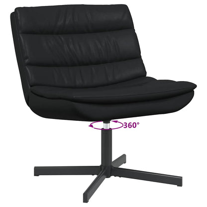 Cadeira giratória Preto 63 x 75 x 76 cm PU Brilhante