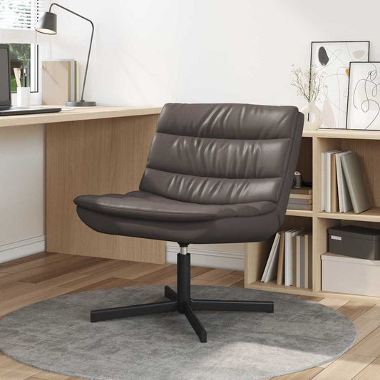 Cadeira giratória Castanho 63 x 75 x 76 cm PU Brilhante