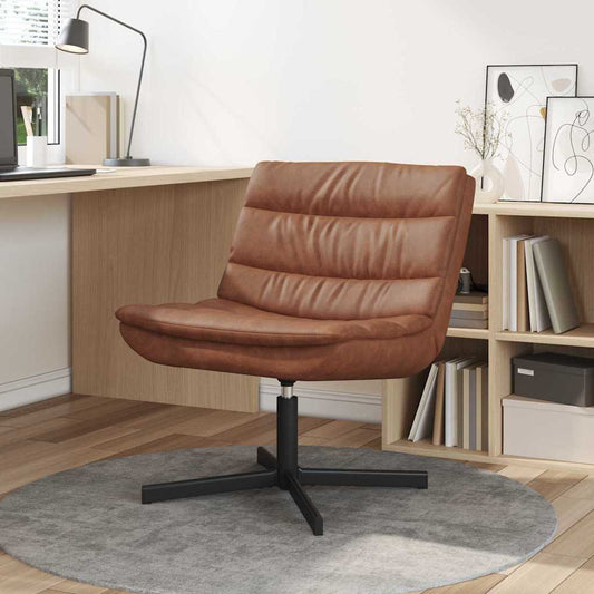 Cadeira giratória Castanho 63 x 75 x 76 cm PU Antigo