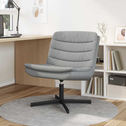Cadeira giratória Cinzento-claro 63 x 75 x 76 cm tecido