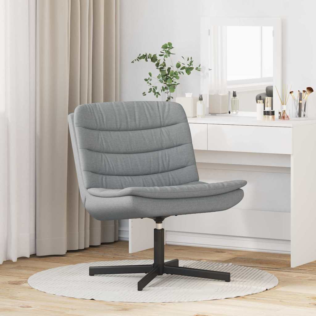 Cadeira giratória Cinzento-claro 63 x 75 x 76 cm tecido