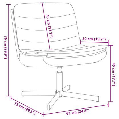 Cadeira giratória Azul 63 x 75 x 76 cm tecido