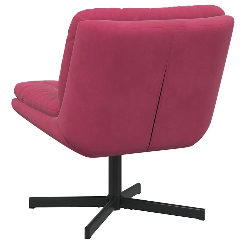 Cadeira Relaxante Giratória Vinho Vermelho 63 x 75 x 76 cm