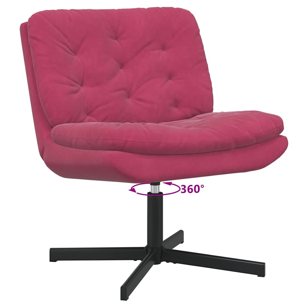 Cadeira Relaxante Giratória Vinho Vermelho 63 x 75 x 76 cm