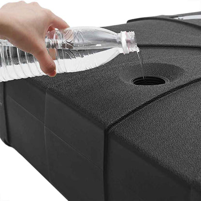 Base para guarda-sol de braço articulado Preto 86 x 86 x 19 cm